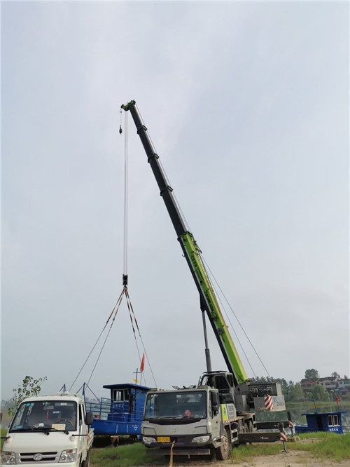 眉县桥梁建设吊装案例